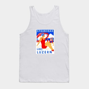 1929 Flapper at the Beach Tank Top